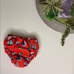 Swim Time sailboat Infant Child Diaper Cover sail